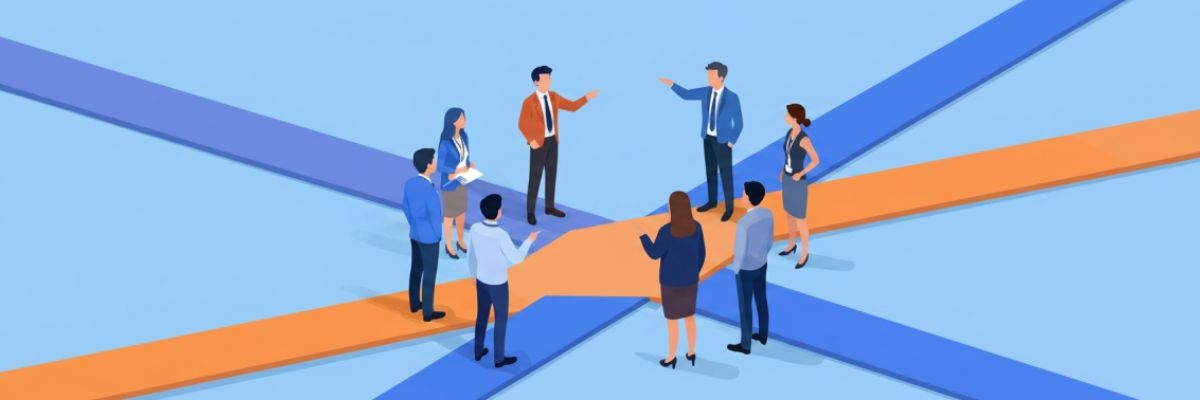Decisiones estratégicas en empresas - Banners