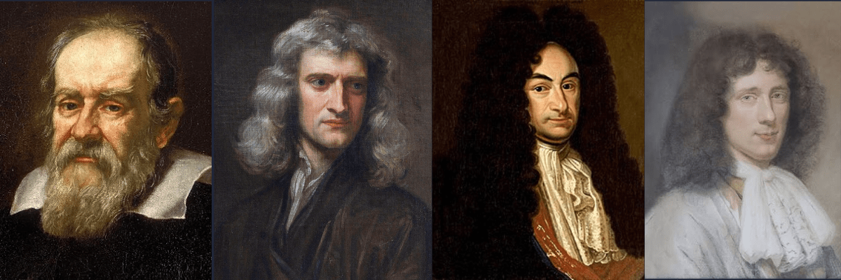 Revolución científica: Galileo, Newton, Leibniz y Huygens - Banners 1